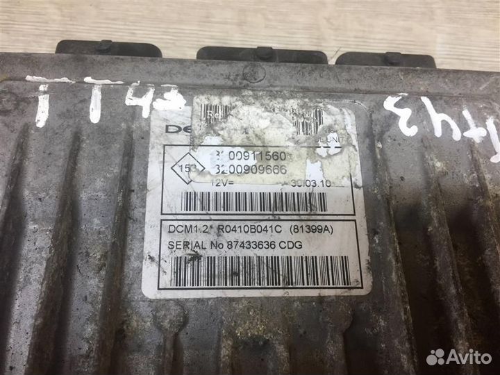 Блок управления двигателем renault Kangoo 2 Меган