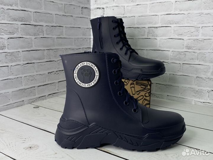 Резиновые сапоги ботинки новые