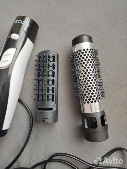 Фен-щетка для волос с 2 насадками econ