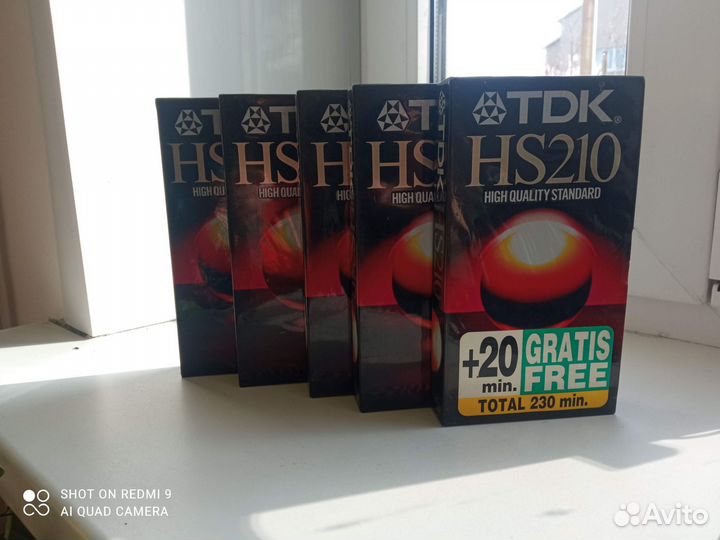 Видеокассеты TDK HS210 (5 шт)