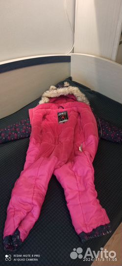 Зимний комбинезон для девочки 104