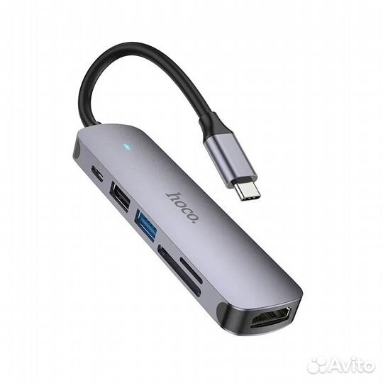Type-C хаб 5в1 (USB-C + 2xUSB2.0 + USB3.0 + hdmi)