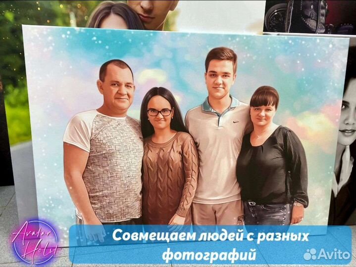 Портрет по фото на холсте Хабаровск