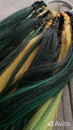 Хвост волосы на резинке