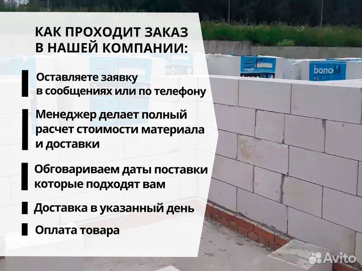 Газобетонные блоки Бонолит