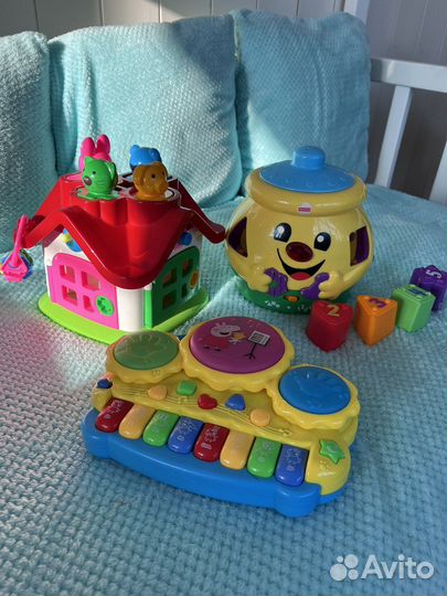 Детские развиващие игрушки fisher price и др