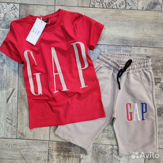 Костюм футболка шорты для мальчика GAP 122-164