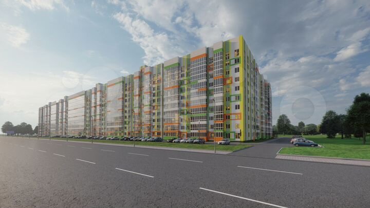 2-к. квартира, 51,2 м², 8/10 эт.