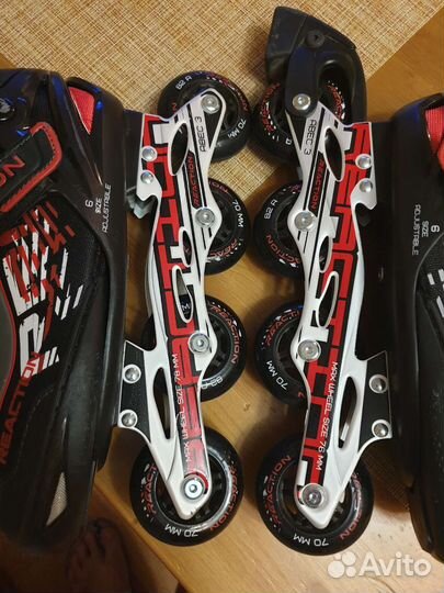 Роликовые коньки reaction rainbow