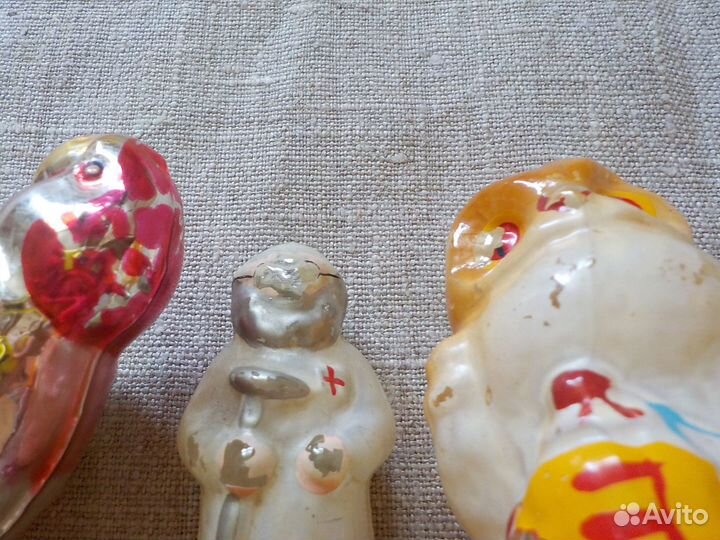 Елочные игрушки СССР каталог вата стекло