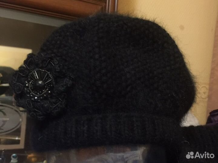 Берет из пуха норки