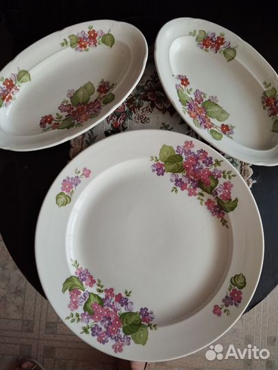 Блюдо большое селедочницы зик