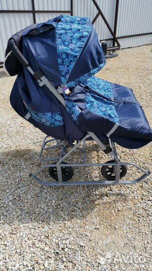 Коляска сани для двойни или погодок