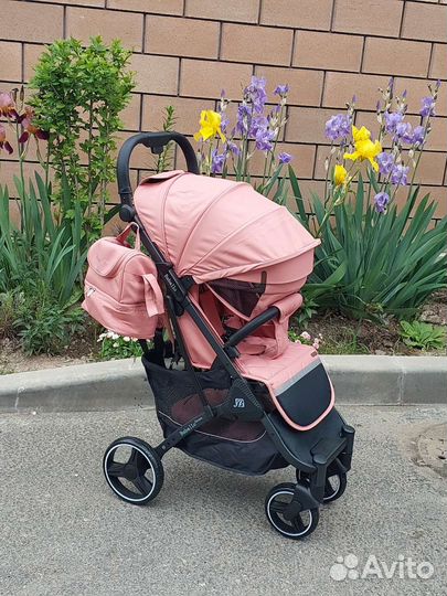 Коляска Baballo 2023 новая (розовый)