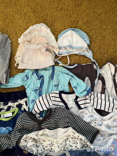 Вещи пакетом для мальчика 56,62,68,74,80,86