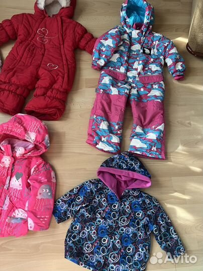 Комбинезоны теплые, куртки