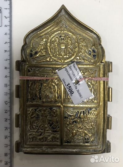 Складень. Господь Вседержитель. Конец 19 века