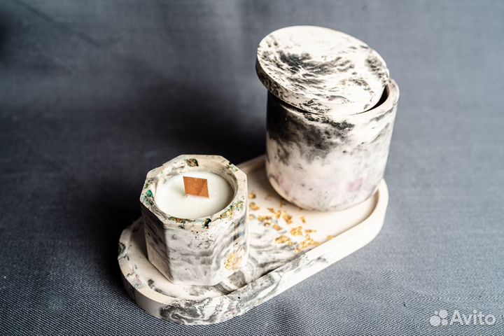 Ароматическая свеча ручной работы