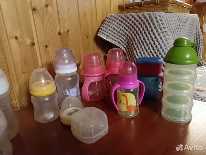 Бутылочки philips avent стекло/пластик+соски