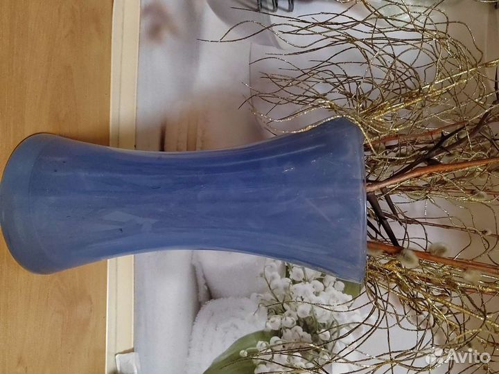 Ваза для цветов цветное стекло