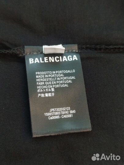 Balenciaga футболки BB черная