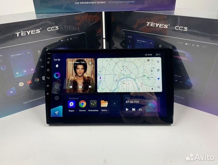 Магнитола на андройде Teyes 6/128 для Hyundai