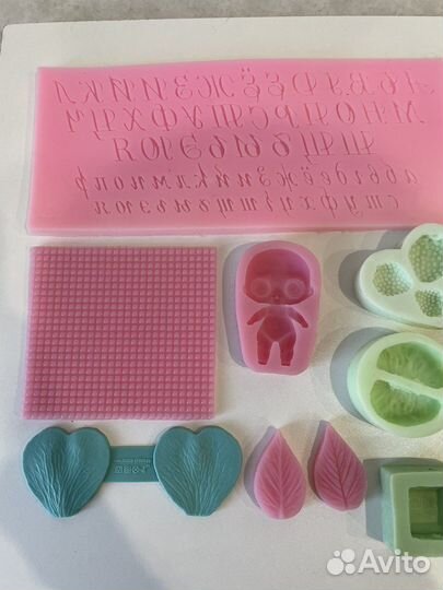 Молды силиконовые, для полимерной глины