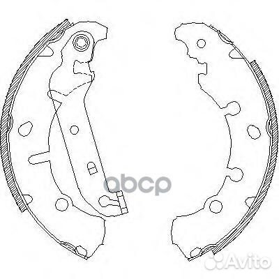 4137.00 673sbsfsb635колодки барабанные Ford