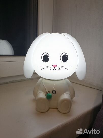 Лампа-ночник зайчик детский
