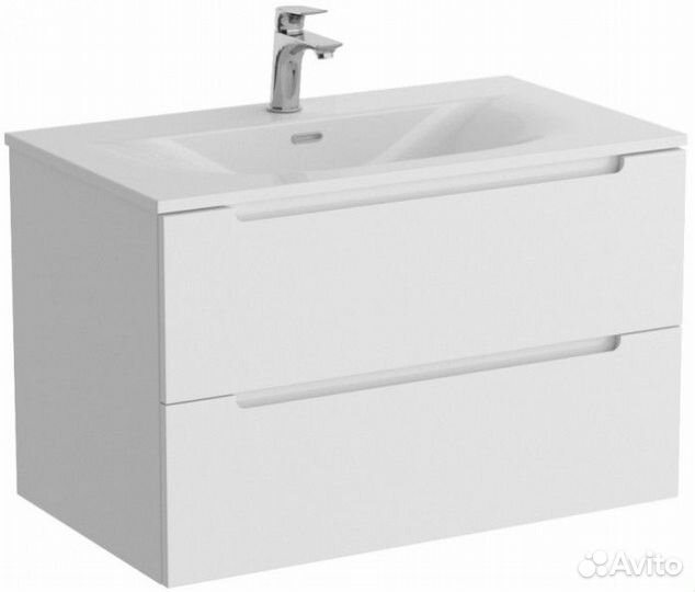 Тумба с раковиной и зеркалом BelBagno Etna 90-BB-8099-90 Bianco Opaco