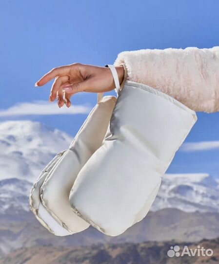 Коляска 2 в 1 эко кожа. В подарок Варежки-муфты