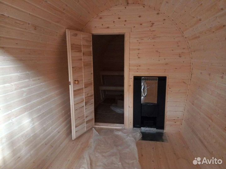 Баня бочка под ключ в рассрочку