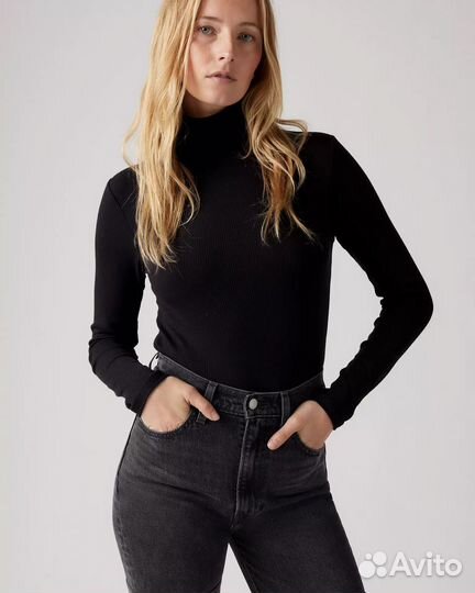 Джинсы Levis Ribcage Bell, Black