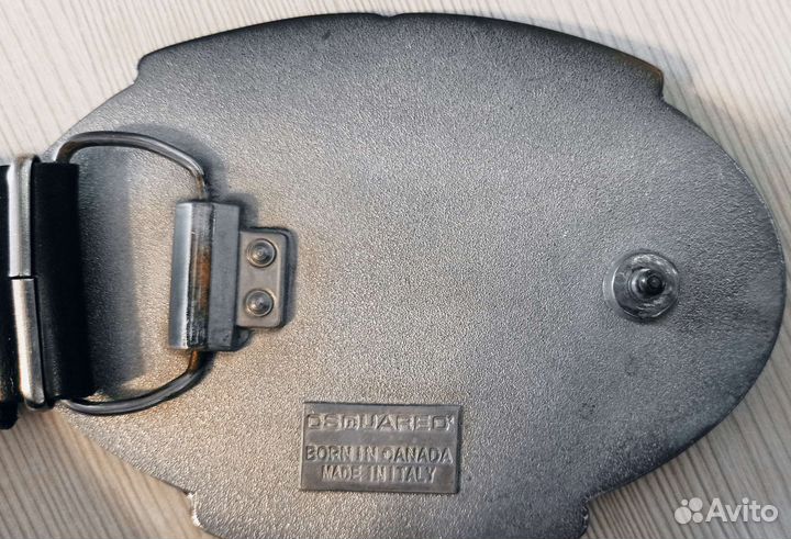 Ремень Dsquared2 с эмалированной пряжкой