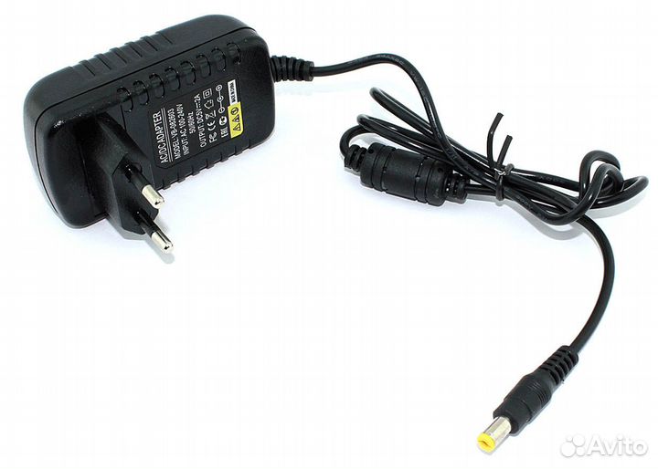 Блок питания 5V 2A 10W 5.5x2.1 черный, в розетку