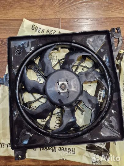 Вентилятор охлаждения радиатора kalina 2 АКПП