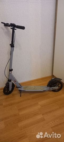 Самокат до 100кг, дисковый тормоз