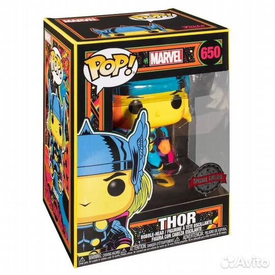 Фигурка Funko POP Bobble Marvel Thor (Black Light