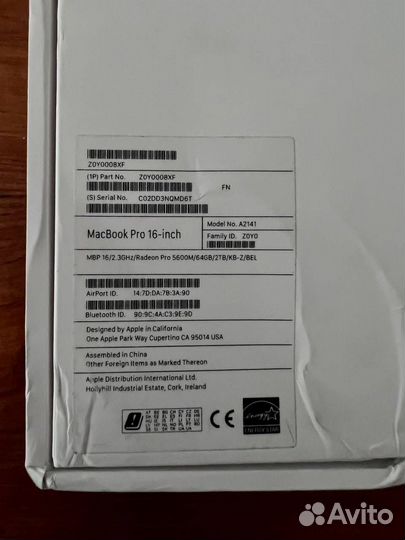 Apple MacBook Pro 16 2 tb