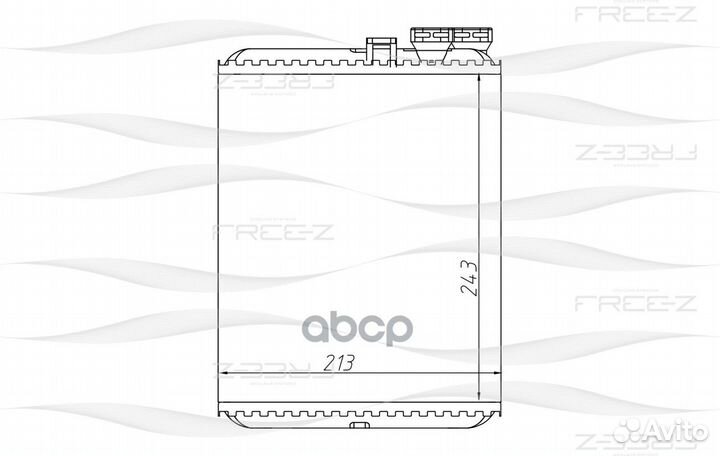 Радиатор отопителя KW0247 free-Z