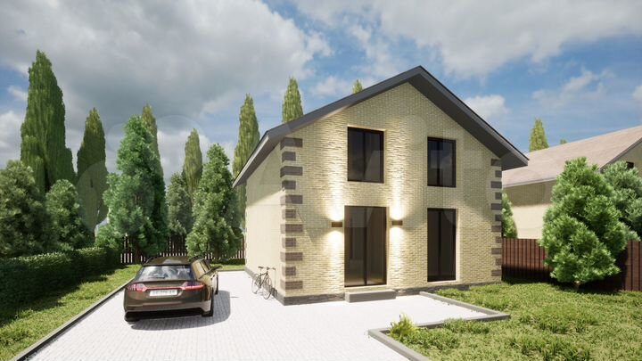 Коттедж 106 м² на участке 7,2 сот.