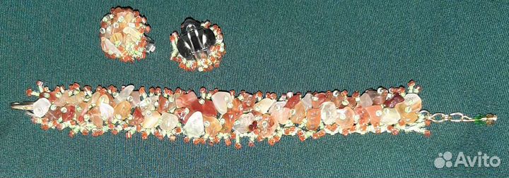 Гарнитур с сердоликом