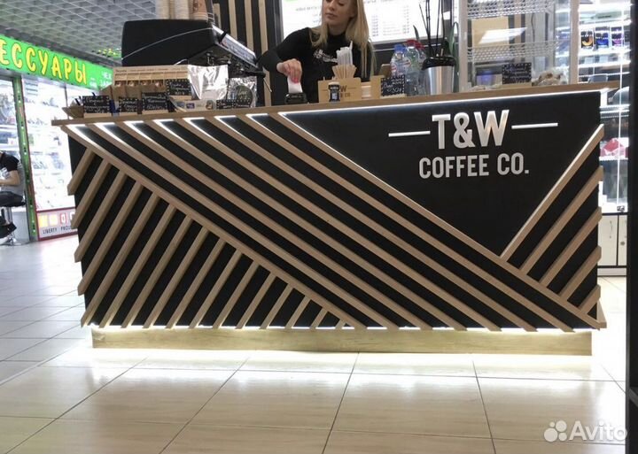 Островки кофе в ТЦ, барная стойка для кофейни