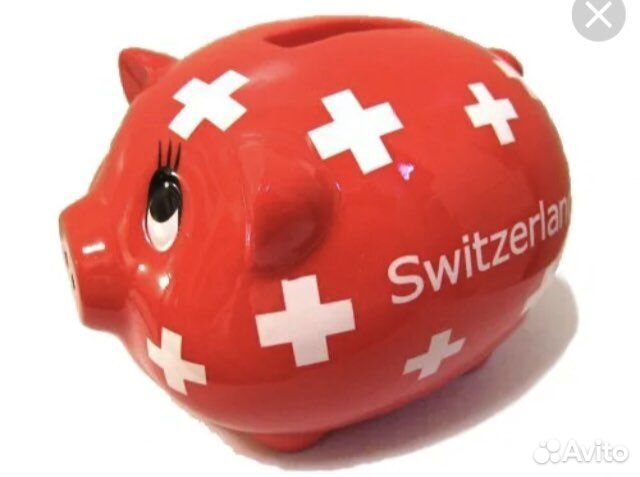 Копилка свинья швейцария