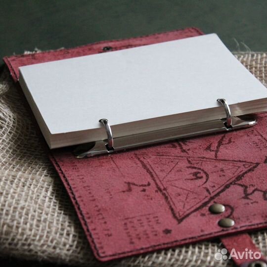 Кожаный блокнот с гравировкой А5 и А6