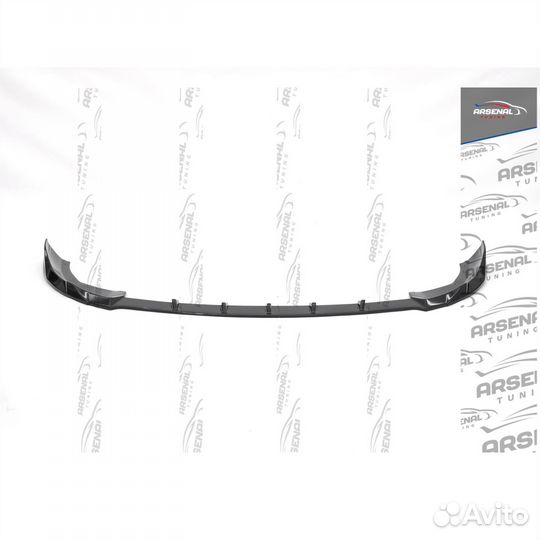 Сплиттер переднего бампера на KIA RIO 4 2020-2023