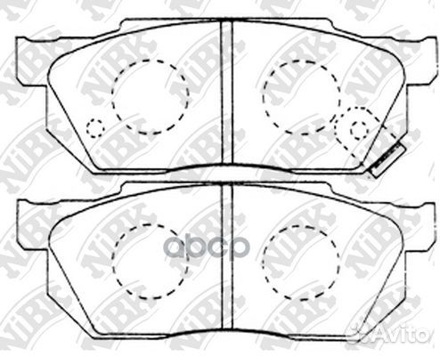 PN8263 Колодки тормозные honda civic/CRX/prelud