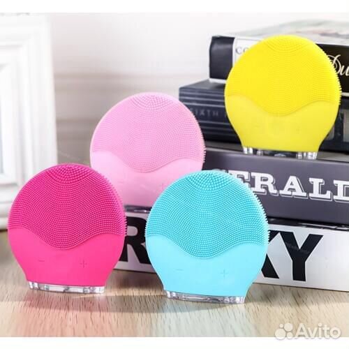 Вибро щётка силиконовая Массажер для лица