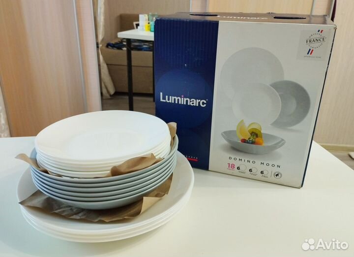 Комплект столовой посуды, сервиз Luminarc, 18 прд