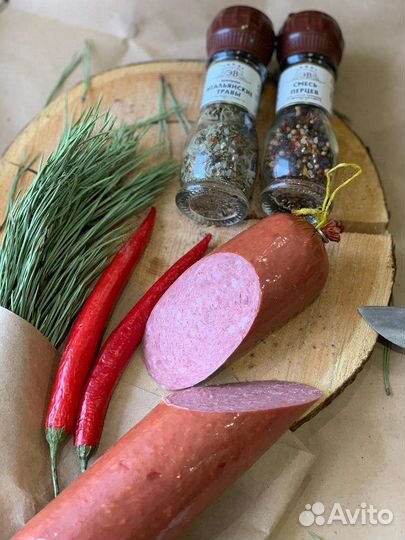 Колбаса из мяса лося Без гмо